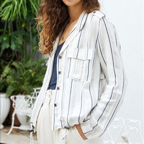 Rails Rowen Coco Stripe Jacket SZ L - Picture 2 of 5